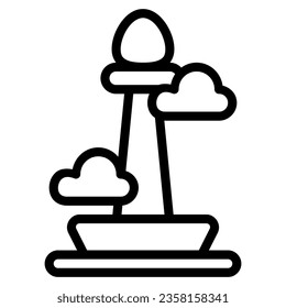icono de marca con estilo de contorno. Adecuado para el diseño de sitios web, logotipo, aplicación, interfaz de usuario y ETC.