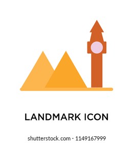 Landmark icon vector isolated on white background for your web and mobile app design, Landmark logo concept