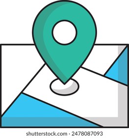 Landmark icon vector sign and symbol isolated on white background. This vector illustration features a detailed and recognizable representation of a famous landmark, ideal for use in travel and touris