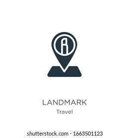 Landmark icon vector. Trendy flat landmark icon from travel collection isolated on white background. Vector illustration can be used for web and mobile graphic design, logo, eps10