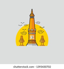 Landmark Icon Vector, Yogya, Candy