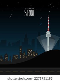 Landmark Landscape Illustration of Travel Destination 
