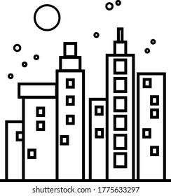 landmark line art drawing vector minimalism flat