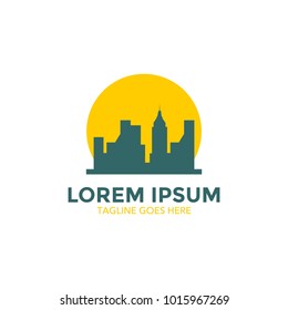 landmark in new york city. logo. vector illustration