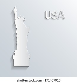 Landmark paper symbol on white background. Vector.