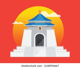 landmarks in Asia Vector illustration Colorful Design