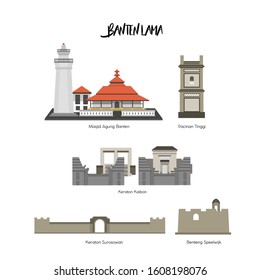 The Landmarks of Banten Lama located in Serang City, Indonesia