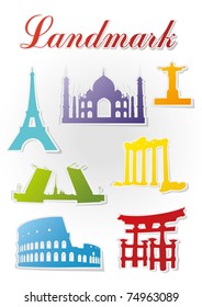Landmarks countries of the world