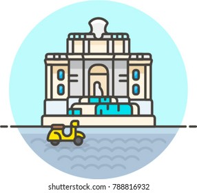 Landmarks- Multicolor Icon