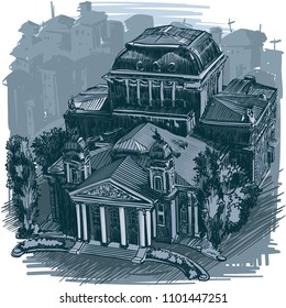 Landmarks of Sofia - National Theater Ivan Vazov