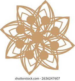 lands color luxury mandala design 
