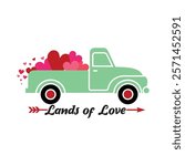 Lands Of Love Typography T-Shirt Design Vector, Valentine gift, Valetines Day Typography Shirt, Valentine’s Day Digital Design, Happy valentines day
