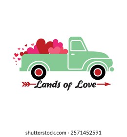 Lands Of Love Typography T-Shirt Design Vector, Valentine gift, Valetines Day Typography Shirt, Valentine’s Day Digital Design, Happy valentines day
