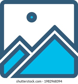 Landscap Image icon (Vector Illustration)
