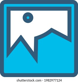 Icono de imagen de Landscap (Ilustración vectorial)