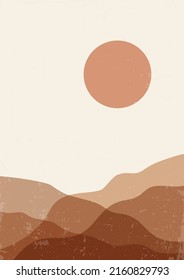 Landscape aesthetic dessert landscape poster