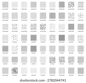 Landscape Architecture CAD Hatch Pattern Set Grass Water Stone Wall Texture Elements Collection