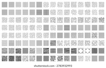 Landscape Architecture CAD Hatch Pattern Bundle with Stone, Grass, Tile and Abstract Texture Elements