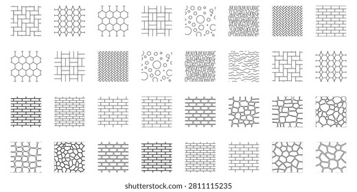 Landscape Architecture CAD Hatch Pattern Bundle with Stone, Grass, Tile and Abstract Texture Elements