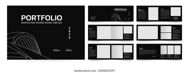 Landscape Architecture portfolio or portfolio layout template design