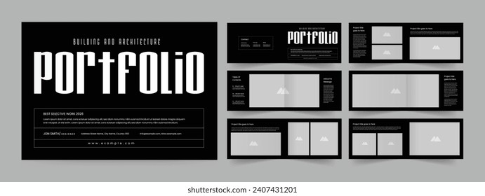 Landscape architecture portfolio template portfolio design