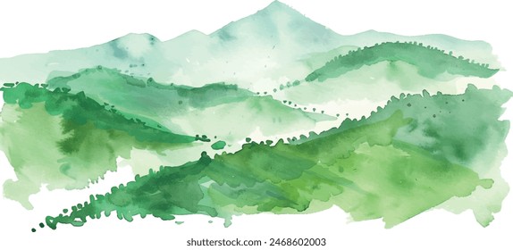 	
landscape art background with mountains and hills	
