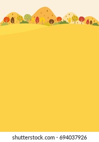 Landscape in the autumn suburbs vector background