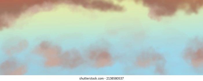 Landscape background. Abstract art template with paint elements. Sunrise Sunset background abstract banner design in nature style. Vector illustration.