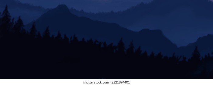 Landschaftshintergrund. Abstrakte Kunstvorlage. Vektorgrafik.