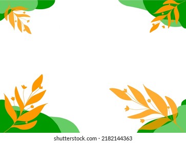 Landscape Background Abstract Leaves Drawing 