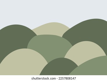 landscape background clipart, farm field illustration, cottage scenery vector in flat style, nature illustration