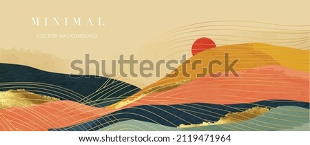 Similar – Image, Stock Photo Sunset in the mountains