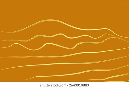 Landschaftlicher Hintergrund mit Linien-Kunstvektor. Abstrakte Bergvorlage mit geometrischem Muster. Design für Print, Cover, Einladungshintergrund, Stoff. 