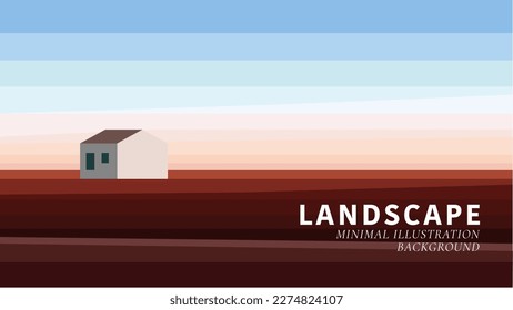 landscape background minimal  illustration background vector landscape 