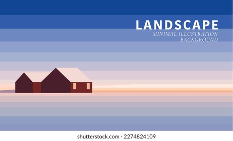 landscape background minimal  illustration background vector landscape 