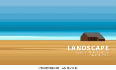 landscape background minimal  illustration background vector landscape 
