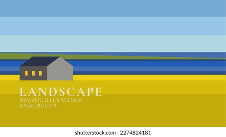 landscape background minimal  illustration background vector landscape 