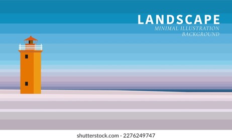 landscape background minimal  illustration background vector landscape 