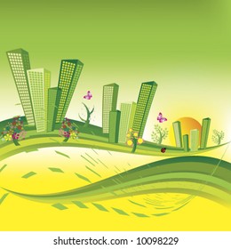Landscape Background Vector