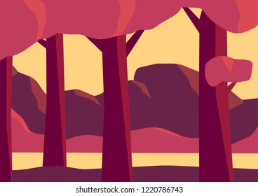 Landscape background vector