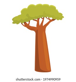 Landscape baobab icon. Cartoon of Landscape baobab vector icon for web design isolated on white background