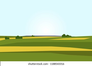 Landscape blue sky