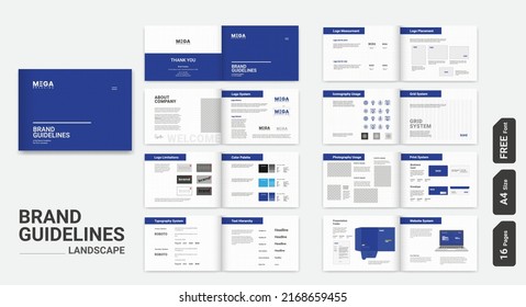 Landscape Brand Guidelines Presentation Brand Guideline Template Brand Guidelines Brand Style Guide Manual