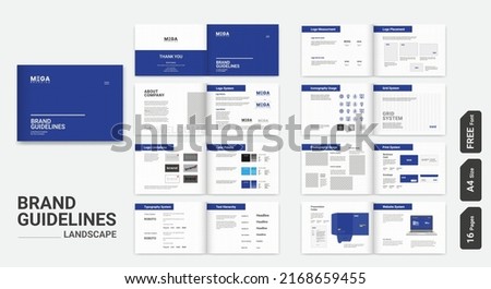 Landscape Brand Guidelines Presentation Brand Guideline template Brand Guidelines Brand Style Guide Manual