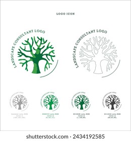 Landscape Brand - Baumlogo-Design 