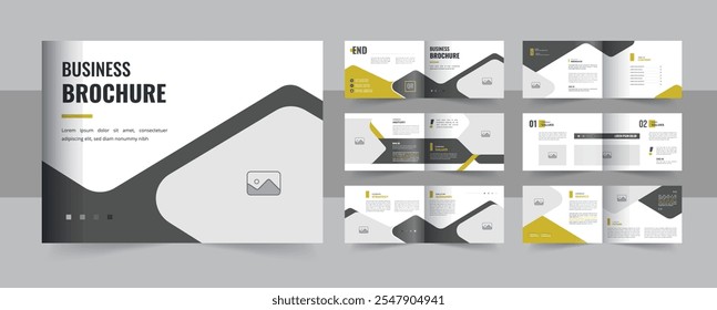 Landscape business brochure design template or Landscape business brochure design, company portfolio brochure or company profile brochure design