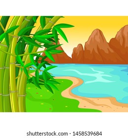 Landscape Cartoon For Your Design