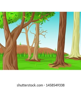 Landscape Cartoon For Your Design