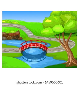 Landscape Cartoon For Your Design