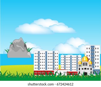 Landscape of the city